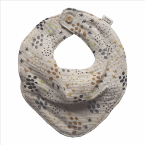 Handmade Bibs- Brown Pattern