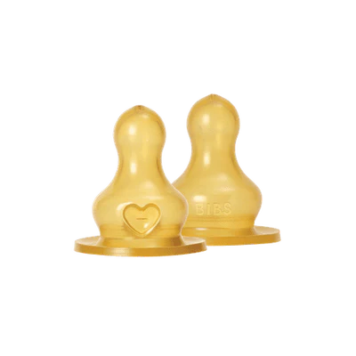 BIBS Bottle Latex Nipple - 2 Pack